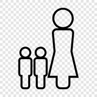 parents, children, siblings, cousins icon svg