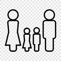 parents, children, siblings, spouses icon svg