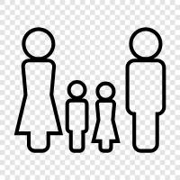 parents, children, siblings, relatives icon svg