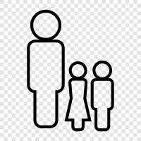 parents, children, siblings, cousins icon svg