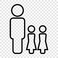 parents, children, siblings, cousins icon svg