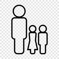 parents, children, siblings, aunts icon svg