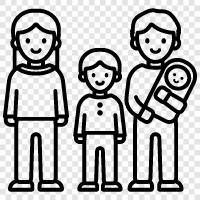 parents, children, siblings, relatives icon svg