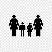 parents, children, siblings, aunts icon svg