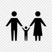 parents, children, siblings, aunts icon svg