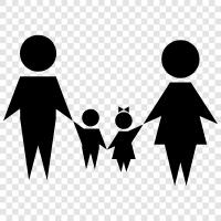 parents, children, siblings, cousins icon svg