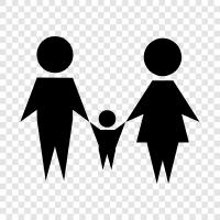 parents, children, siblings, aunts icon svg