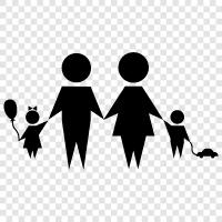 parents, kids, siblings, grandparents icon svg