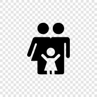 parents, kids, siblings, cousins icon svg