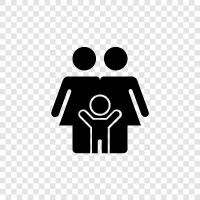 parents, children, siblings, cousins icon svg