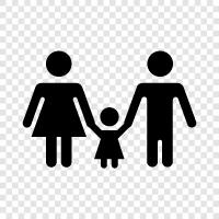 parents, children, siblings, aunts icon svg