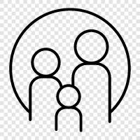 parents, children, siblings, relatives icon svg