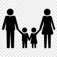 parents, children, siblings, cousins icon svg