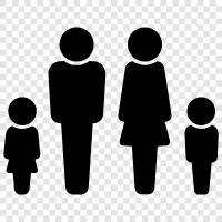 parents, children, siblings, cousins icon svg