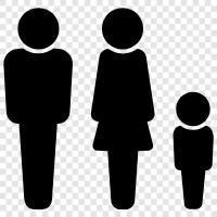 parents, children, siblings, cousins icon svg