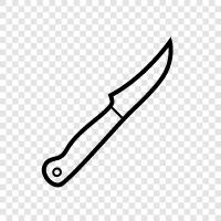 paring knife, bird beak, kitchen knife, butcher knife icon svg