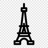 Paris, France, architecture, history icon svg