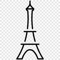 Paris, Fransa, landmark, güzellik ikon svg