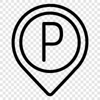 Parkplatz, Parkhaus, Parkplatzpflege symbol