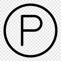 parking lot, garage, car park, public parking icon svg