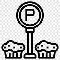 Parkplatz, Parkhaus, Parkschild symbol