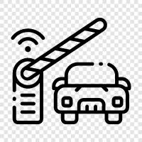 parking management system, parking ticket management system, parking space management system, smart parking system icon svg