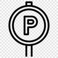 Parkregulation, Parkschilder, Parkbeschränkung, Parkplatz symbol