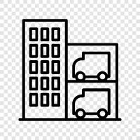 Parking Structure, Car Park, Parking Lot, Parking Garage icon svg