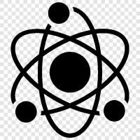 particles, atoms, energy, forces icon svg