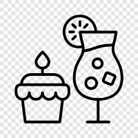 party appetizers, party food ideas, party food recipes, party food and drinks icon svg