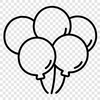 party, children, birthday, helium icon svg