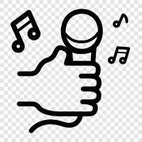 party, fun, singalong, sing icon svg