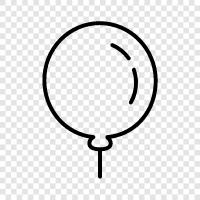 party, helium, children, Balloon icon svg