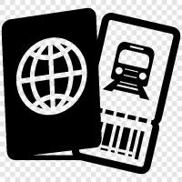 passport, train, buy, sell icon svg