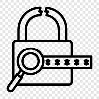 password hacking, password theft, password cracker, password resetter icon svg