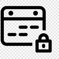 Password Lock Calendar, Lock Calendar App, Lock Calendar Online, Lock Calendar 2019 icon svg