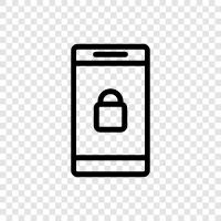 password lock, lock phone, lock screen, security lock icon svg