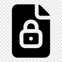 password protected file, data encryption, security, encrypted file icon svg