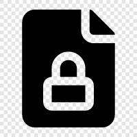 password protection, secure file, encrypt file, Lock file icon svg