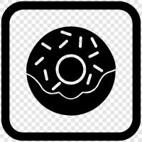 pastry, doughnut shop, doughnut hole, doughnut maker icon svg