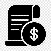 Payment, Receipt, Payment Document, Payment Proof icon svg