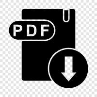 Создатель PDF, редактор PDF, зритель PDF, конвертер PDF Значок svg