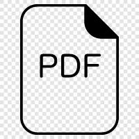 PDF reader, PDF creator, PDF editor, PDF converter icon svg