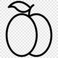 Pfirsichbaum, Pfirsichfrucht, Pfirsichsaft, Pfirsichmarmelade symbol