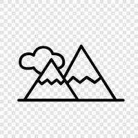 peak, summit, high, steep icon svg