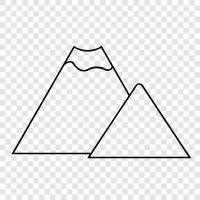 peak, summit, range, high icon svg