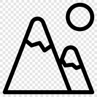 peak, summit, top, elevation icon svg