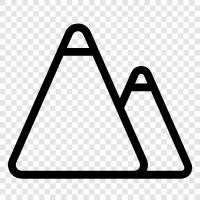 peak, summit, hills, range icon svg