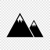 peak, summit, range, hiking icon svg