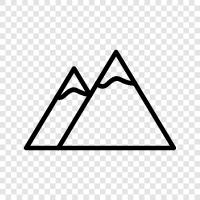 peak, summit, snow, ice icon svg